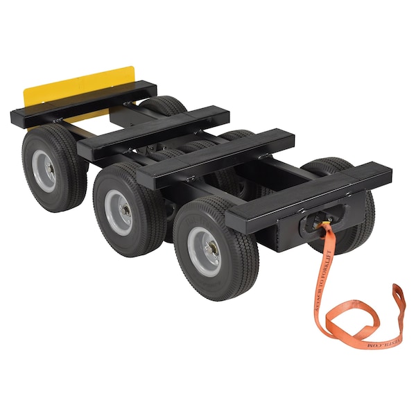 Black All Terrain Eight Wheel Dolly 1400 lb Capacity
